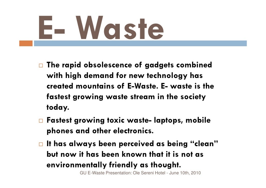 Cheap write my essay hazards of e-waste