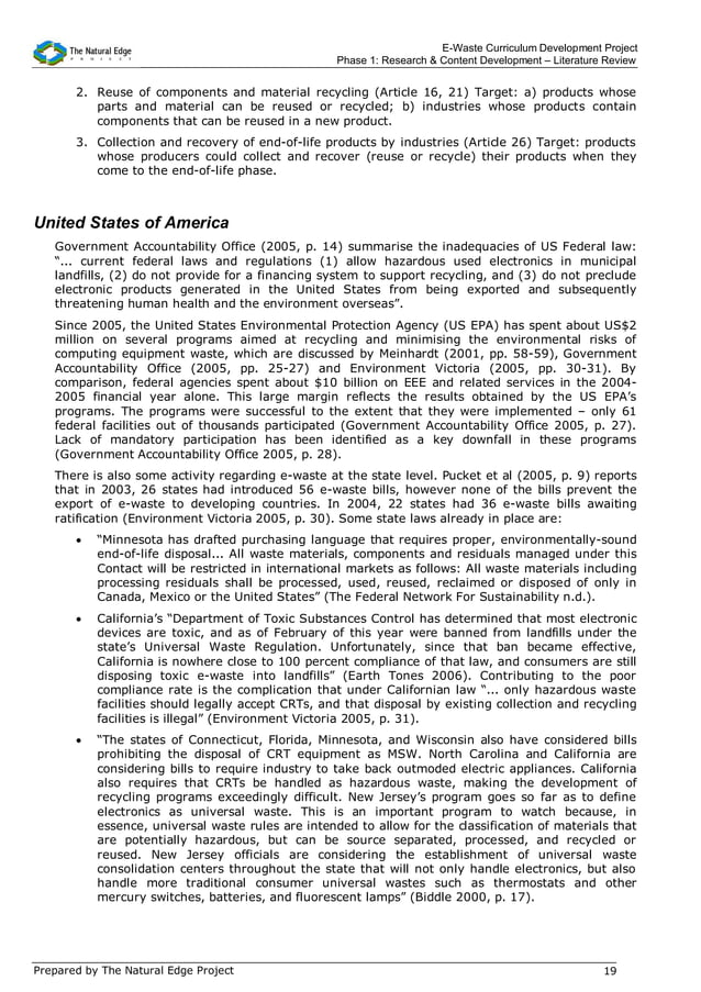 E waste literature review final