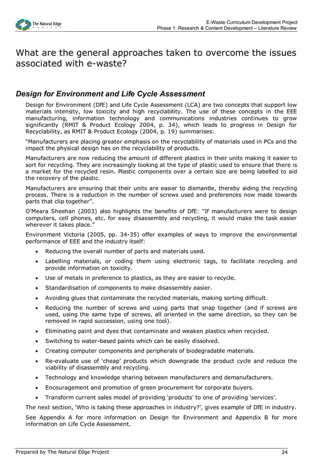 E waste literature review final