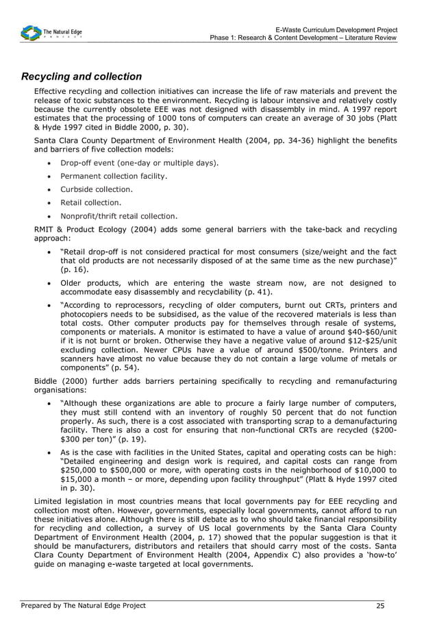 E waste literature review final