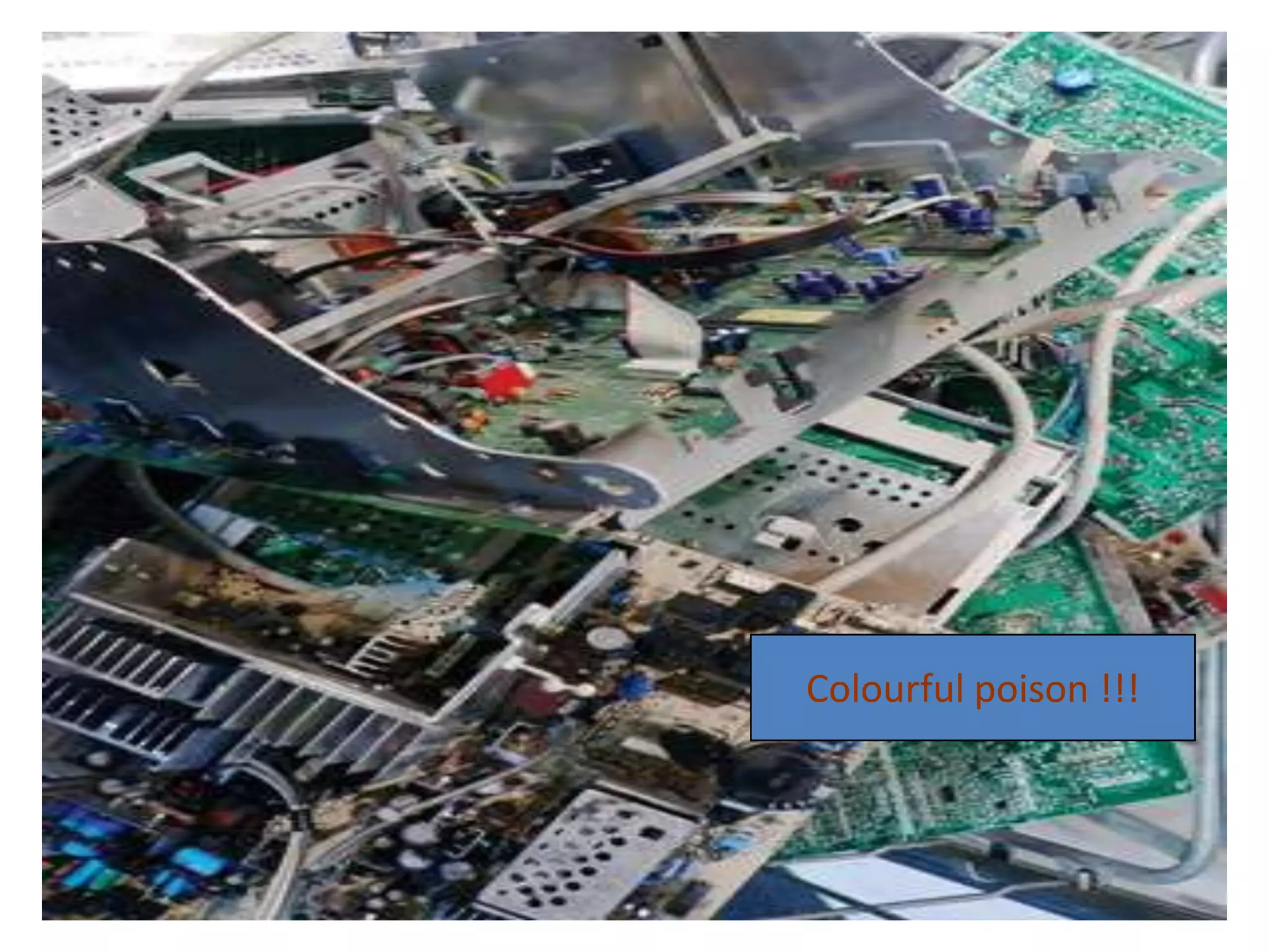 Growth of the trade




              Colourful poison !!!
 