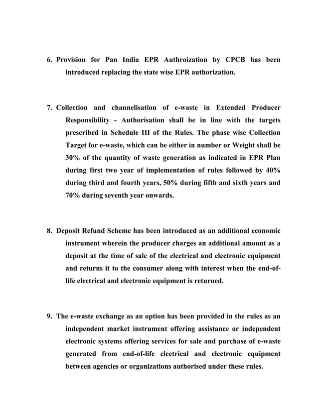 EWaste (Management) Rules, 2016 What’s New PDF