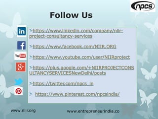 www.niir.org
Follow Us
www.entrepreneurindia.co
 
