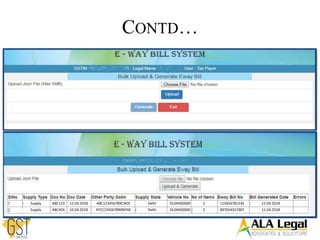 CONTD…
Supply ABC123 12.04.2018 ABC123456789CNDS Delhi DL04XX0000 2 123456781234 12.04.2018
Supply ABC456 10.04.2018 XYZ1234567890NFNS Delhi DL04XX0000 2 987654321987 12.04.2018
 