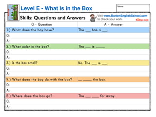 E - What is in the Box | PPT