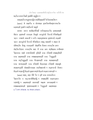 ประโยค๔ - มงฺคลตฺถทีปนี (ปฐโม ภาโค) - หนาที่ 150
ธมฺโม นาถกรโณติ วุจฺจตีติ ตฏฏีกา ฯ
อยฺจตฺโถ สาฏกถาฏีเก สงฺคีติสุตฺเตป โอโลเกตพฺโพ ฯ
[๑๓๐] ต อตฺตโน จ ปเรสฺจ อุภยโลกหิตสุขาวหนโต
มงฺคลนฺติ วุจฺจติ ฯ ตตฺรีมานิ วตฺถูนิ
เอกทา ภควา ทกฺขิณาคิริสฺมึ จาริกฺจรมาโน มคธกฺเขตฺต
ทิสฺวา อุสฺสหสิ อานนฺท ภิกฺขูน เอวรูปานิ จีวรานิ สวิทหิตุนฺติ
วตฺวา ราชคห อคมาสิ ฯ เถโร หตฺถกุสลตาย อุสฺสหามิ ภนฺเตติ
วตฺวา ตถารูปานิ จีวรานิ สวิทหิตฺวา สตฺถุ ทสฺเสสิ ฯ สตฺถา ต
ปสสนฺโต ภิกฺขู อามนฺเตสิ ปณฺฑิโต ภิกฺขเว อานนฺโท มหา-
ปฺโ ภิกฺขเว อานนฺโท ยตฺร หิ นาม มยา สงฺขิตฺเตน ภาสิตสฺส
วิตฺถาเรน อตฺถ อาชานิสฺสติ กุสิมฺป นาม กริสฺสติ อฑฺฒกุสิมฺป
นาม มณฺฑลมฺป นาม อฑฺฒมณฺฑลมฺป นาม วิวฏฏมฺป
นาม อนุวิวฏฏมฺป นาม คีเวยฺยกมฺป นาม ชงฺเฆยฺยกมฺป
นาม พาหนฺตมฺป นาม กริสฺสติ ฉินฺนกฺจ ภวิสฺสติ สตฺถลูข
สมณสารุปฺป ปจฺจตฺถิกานฺจ อนภิชฺฌากต ฯ อนุชานามิ ภิกฺขเว
ฉินฺนก สงฺฆาฏึ ฉินฺนก อุตฺตราสงฺค ฉินฺนก อนฺตรวาสกนฺติ๑
ฯ
[๑๓๑] ตตฺถ๒ ยตฺร หีติ โย ฯ กุสิ นาม อายามโต จ
วิตฺถารโต จ อนุวาตาทิทีฆปฏ ฯ อฑฺฒกุสีติ อนฺตรนฺตรา
รสฺสปฏ ฯ มณฺฑลนฺติ เอเกกสฺมึ ขณฺเฑ มหามณฺฑล ฯ
อฑฺฒมณฺฑลนฺติ ขุทฺทกมณฺฑล ฯ วิวฏฏนฺติ มณฺฑลฺจ
๑. วิ. มหา. ๕/๒๐๒. ๒. สมนฺต. ๓/๒๓๖.
 
