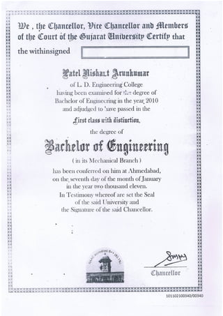 Graduate Degree Certificate_Nishant Patel