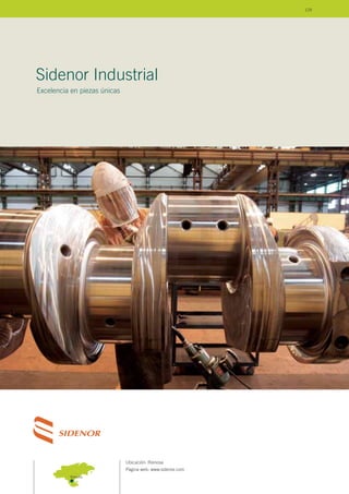 Ubicación: Reinosa
Página web: www.sidenor.com
Sidenor Industrial
Excelencia en piezas únicas
Reinosa
129
 