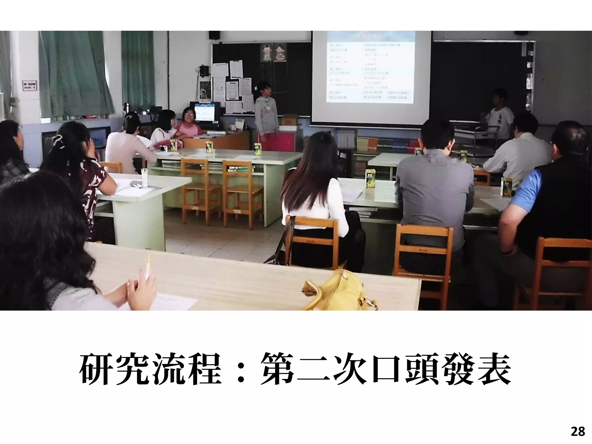 研究流程：第二次口頭發表
28
 