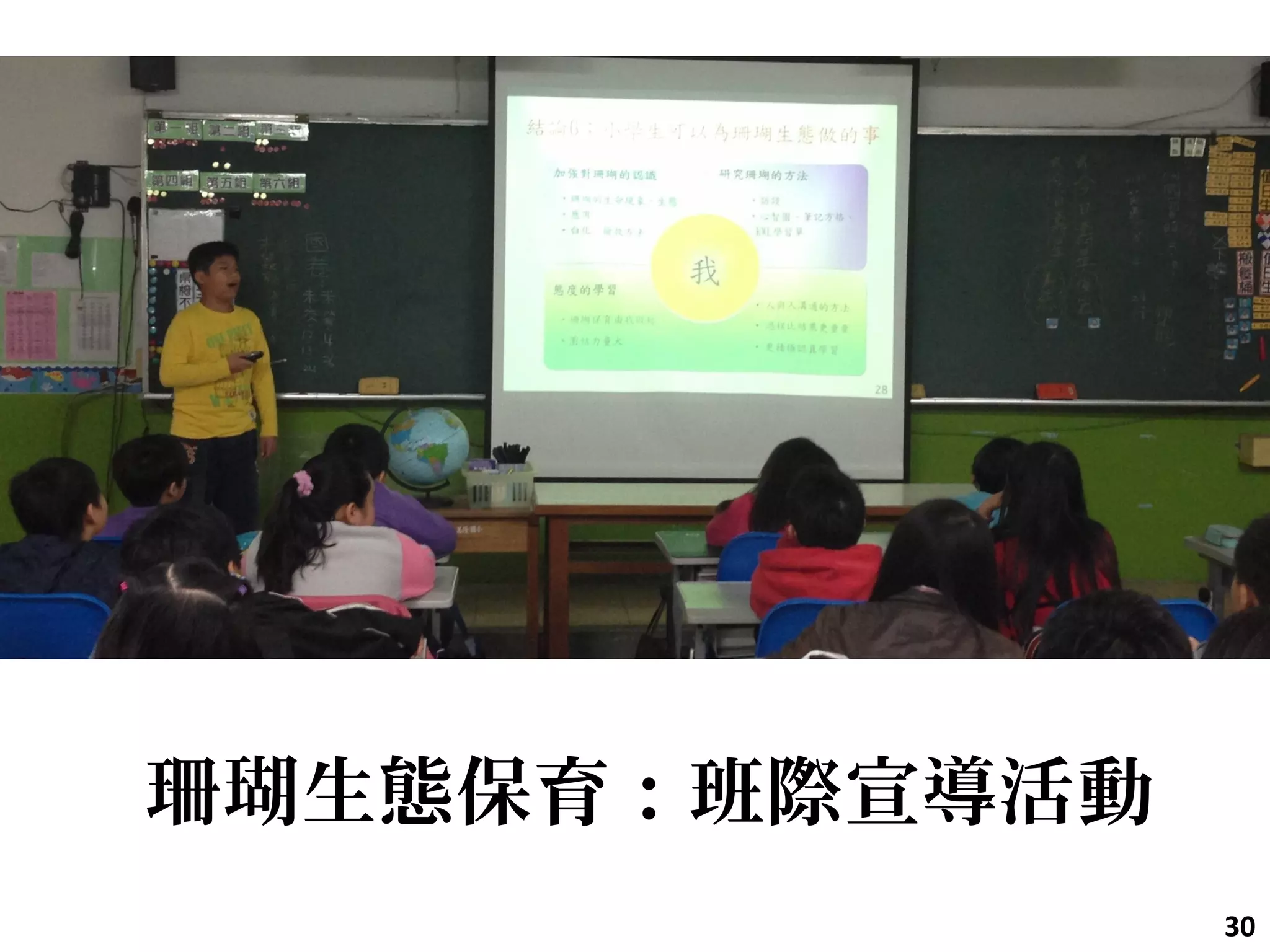 30
珊瑚生態保育：班際宣導活動
 