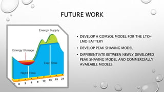Cost Analysis modeling for peak shaving of energy | PPTX