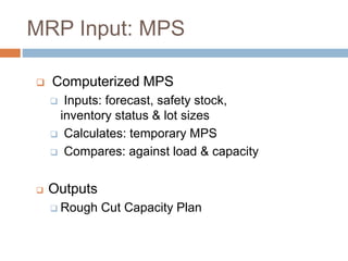 Operations MRP | PPTX