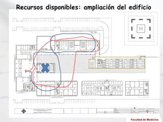 Facultad de Medicina
Recursos disponibles: ampliación del edificio
 