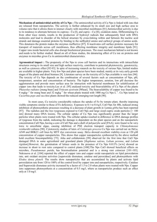 Biological Synthesis of Copper Nanoparticles and its impact - a Review ...