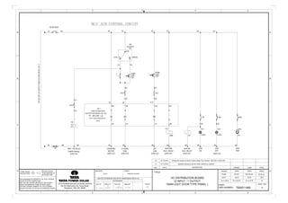 05 OF 06
0204.12.2016
1:1
2 31
A
4 5
A
D
PART/
DWG NUMBER:
D
UNLESS OTHERWISE SPECIFIED, DIMENSIONS ARE IN mm
TOLERANCES
SCALENO D.P. ONE D.P. TWO D.P. ANGLES
TITLE
MATERIAL FINISH
DATE DATE DATE REV.
SHEET SIZE
APPR.CHKD.DRAWN SHEET
541 32
THIS DRAWING IS PROPERTY OF TATA POWER
SOLAR SYSTEM LIMITED AND
MAY NOT BE COPIED (IN WHOLE OR IN PART)
USED FOR MANUFACTURE OR DISCLOSED
WITHOUT PRIOR CONSENT OF TATA POWER
SOLAR SYSTEM LTD OR AN AUTHORIZED AGENT.
THIRD ANGLE
PROJECTION
DO NOT SCALE
THIS DRAWING IF
IN DOUBT ASK
DRAWN CHKD. APPR.DESCRIPTIONDATEREV.
TATA POWER SOLAR SYSTEMS LIMITED
No.78, Electronics City, Hosur Road,
Bangalore - 560 100. INDIA. A4
04.12.2016 04.12.2016
B
C
A
B
C
POWDER COATINGCRCA
AC DISTRIBUTION BOARD
12 INPUT / 1 OUTPUT
1000A (OUT DOOR TYPE PANEL )
7000011480
-
07.12.201601 Updated drawing as per the make required by customer
24.12.201602 Change the module for Multi Function Meter From Module - DIGI 620 to DIGI 520
Dinesh Ashwini Vijay Kumar
 