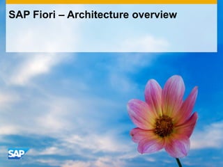 SAP Fiori – Architecture overview
 