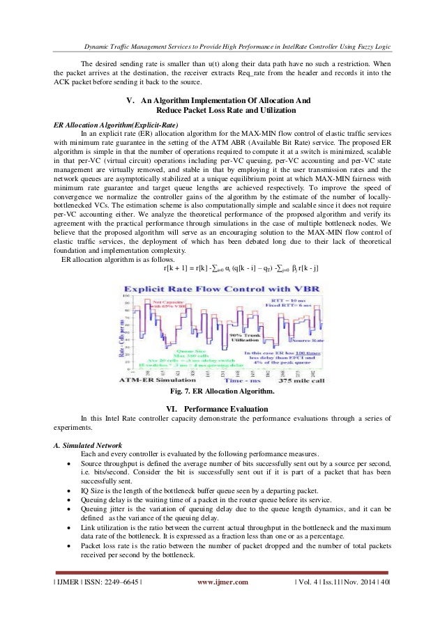 Dynamic Traffic Management Services to Provide High 