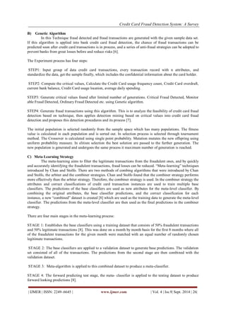 Credit Card Fraud Detection System: A Survey | PDF