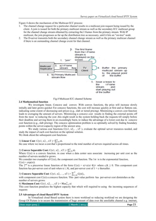 Survey paper on Virtualized cloud based IPTV System | PDF
