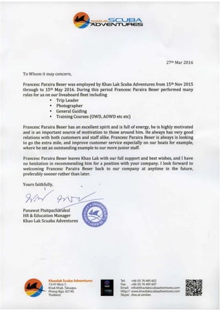 KSA Recommendation Letter