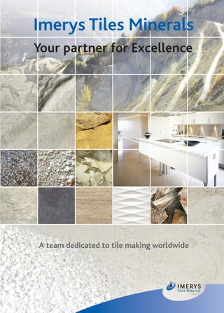 Tiles Minerals
Imerys Tiles Minerals
A team dedicated to tile making worldwide
Your partner for Excellence
 