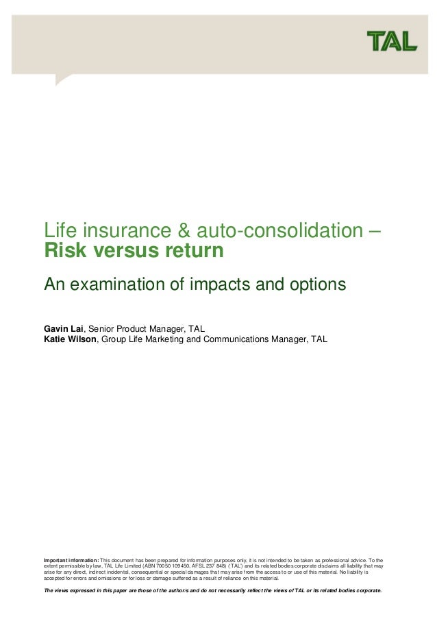 research paper life insurance