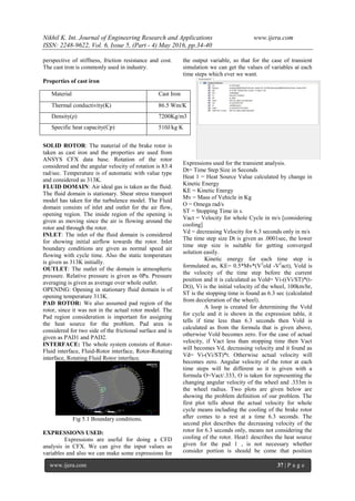CFD Analysis Of Straight Ventilated Disc Brake | PDF