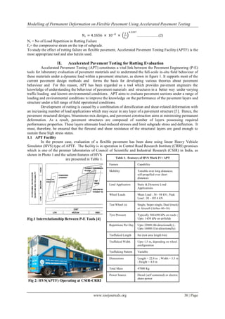 Modelling of Permanent Deformation on Flexible Pavement Using Accelerated Pavement Testing
