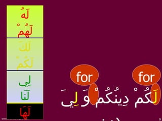 Lesson No. 6 Surah Asr