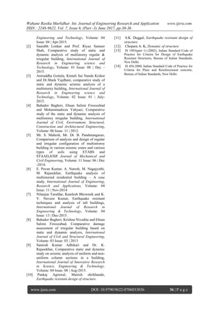 Comparative Study of Various Seismic Analysis Methods for Rc Structure ...