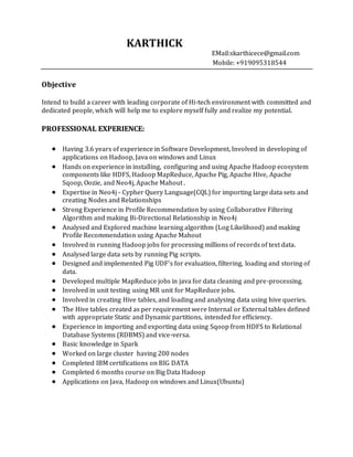 Resume_Karthick | PDF image.