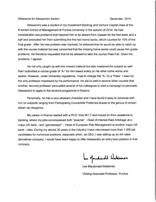Reference Letter Lee Wakeman
