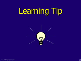 Learning Tip 