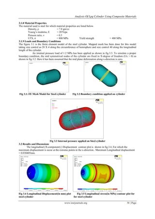 Analysis Of Lpg Cylinder Using Composite Materials | PDF