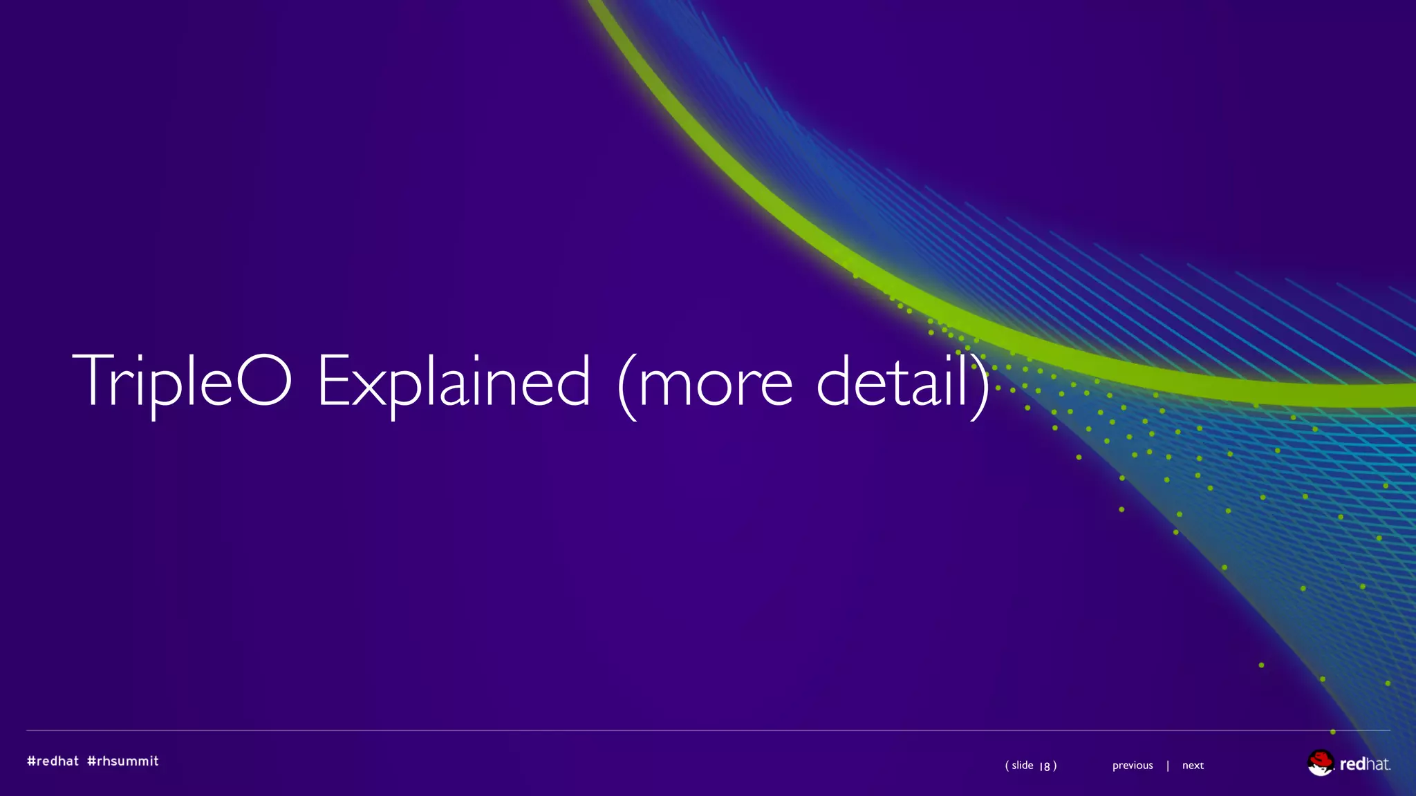 ( slide ) previous | next
TripleO Explained (more detail)
18
 