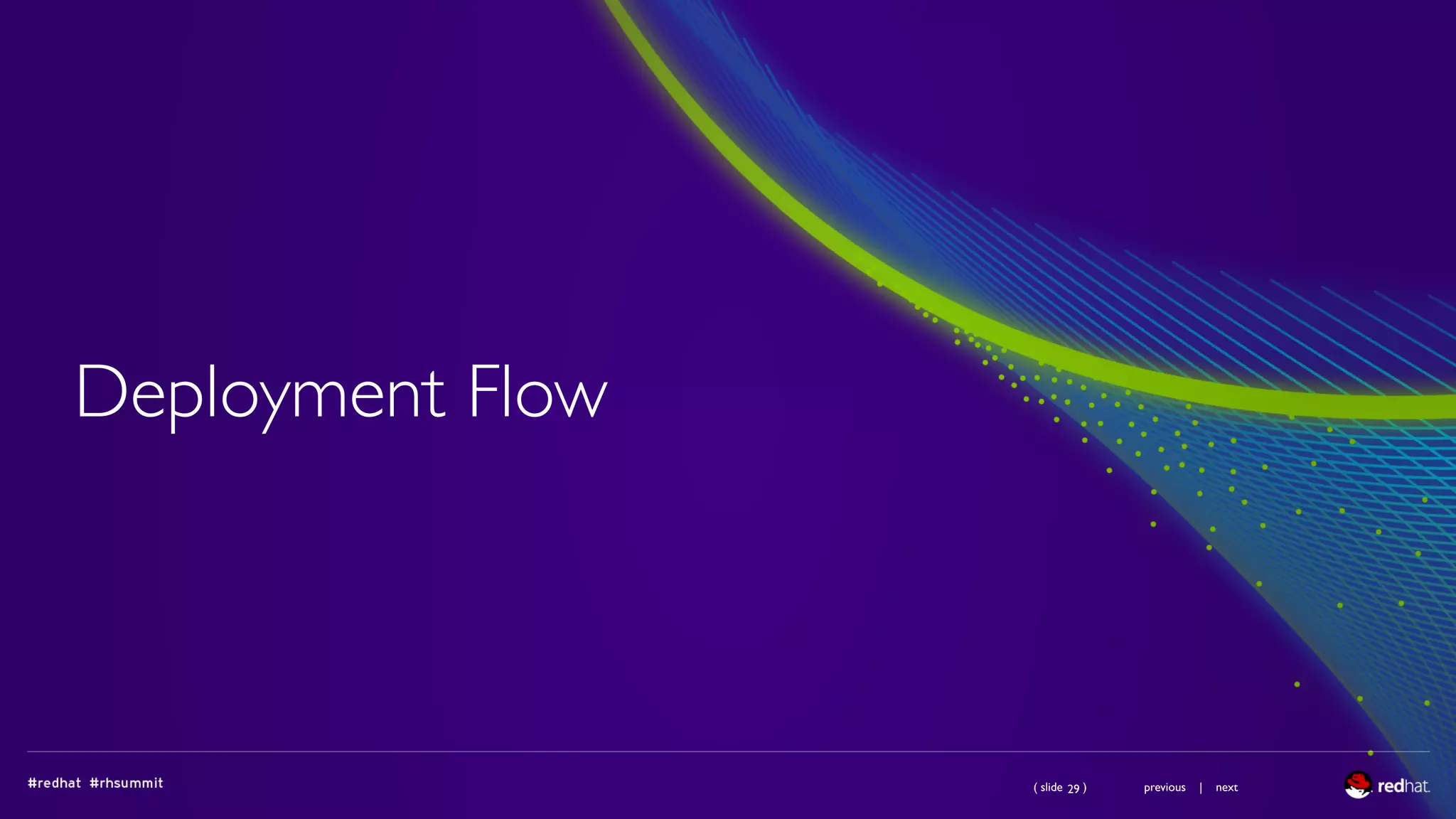 ( slide ) previous | next
Deployment Flow
29
 