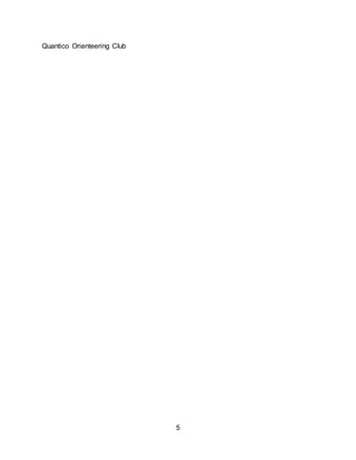 5
Quantico Orienteering Club
 