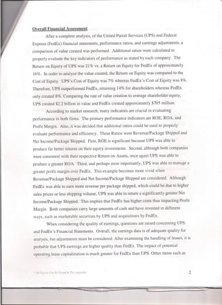 Financial Statement Analysis  Project A420 M. Aponte, Et. Al.