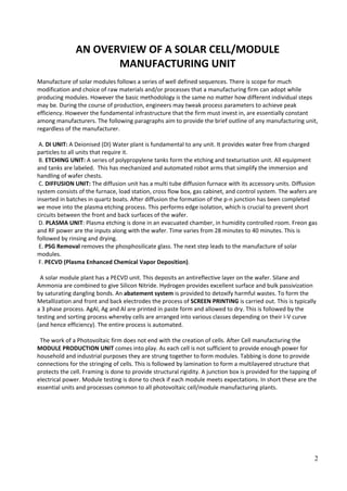 Solar Report WSL | PDF