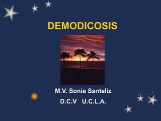 DEMODICOSIS
M.V. Sonia Santeliz
D.C.V U.C.L.A.
 