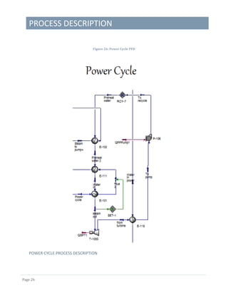 PROCESS DESCRIPTION
Page 26
Figure 26: Power Cycle PFD
POWER CYCLE PROCESS DESCRIPTION
 