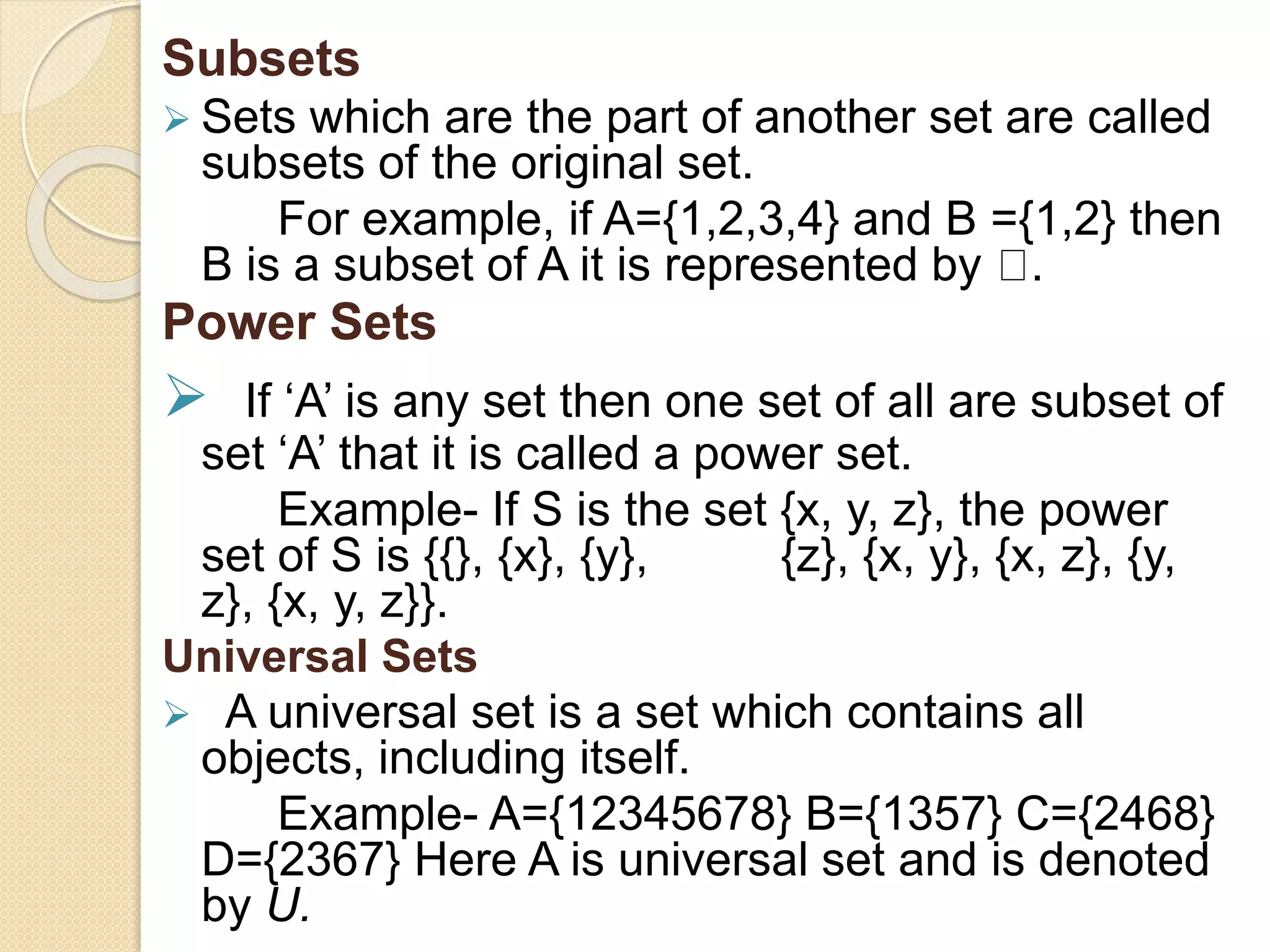 Set Theory Presentation | PPTX