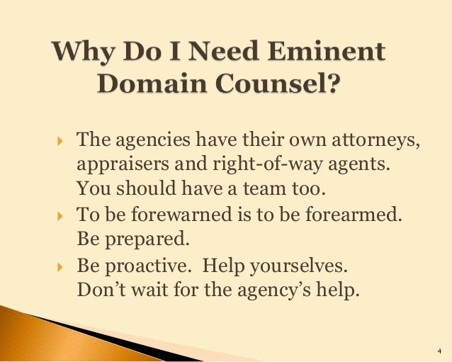 Principles Of Eminent Domain