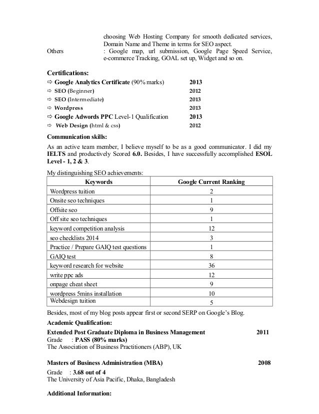 resume hosting