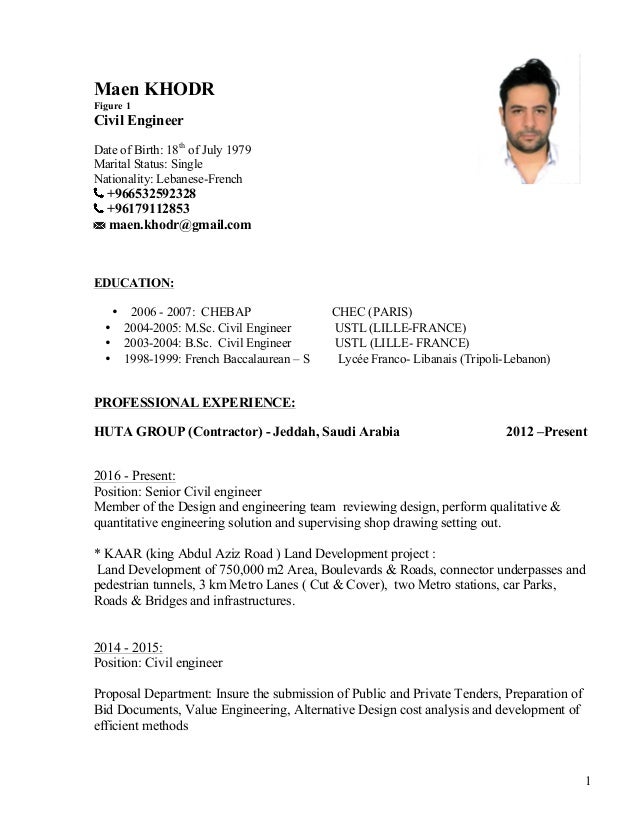 Status curriculum vitae image