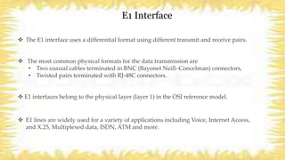 E1 LINK IS EUROPEAN FORMAT | PPT | Free Download