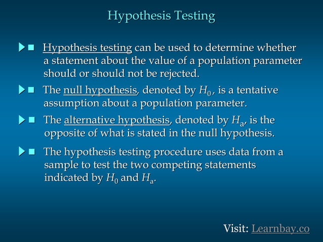 Hypothesis testing | PPT
