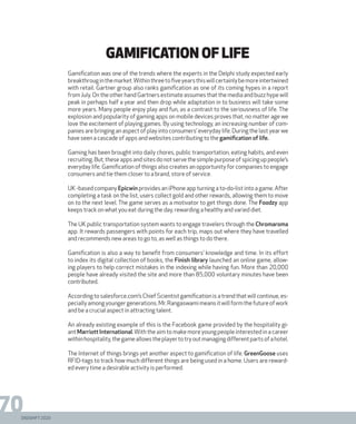 DIGISHIFT 2020
70
gamification of life
Gamification was one of the trends where the experts in the Delphi study expected e...