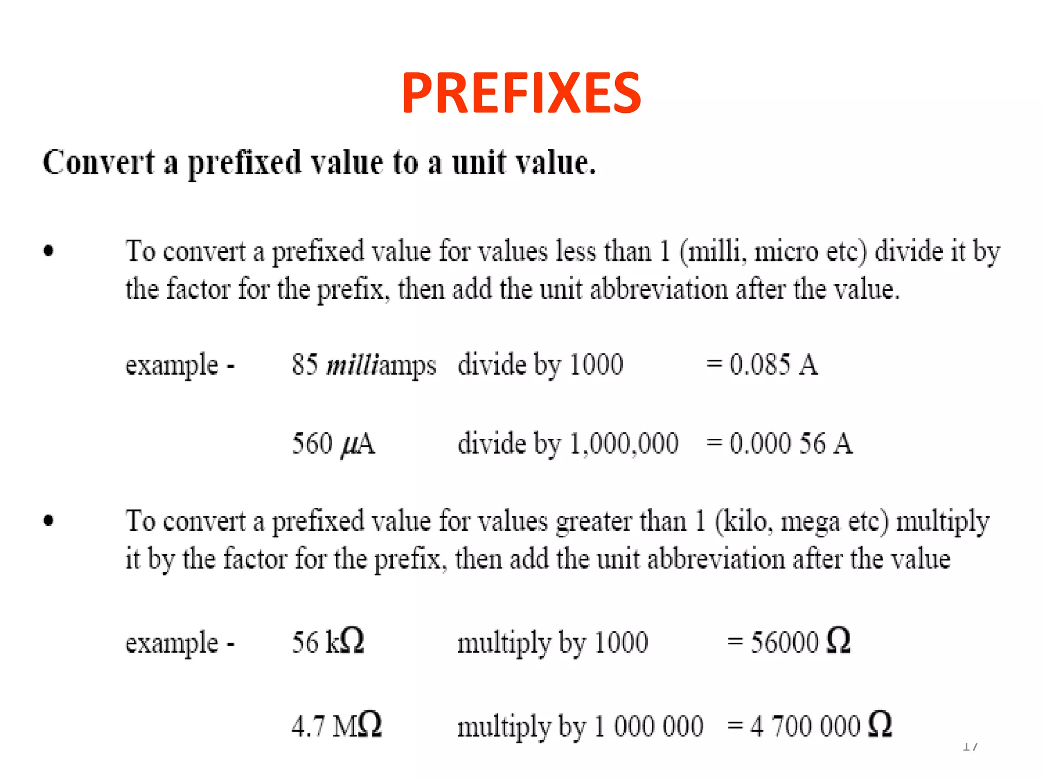 PREFIXES




           17
 