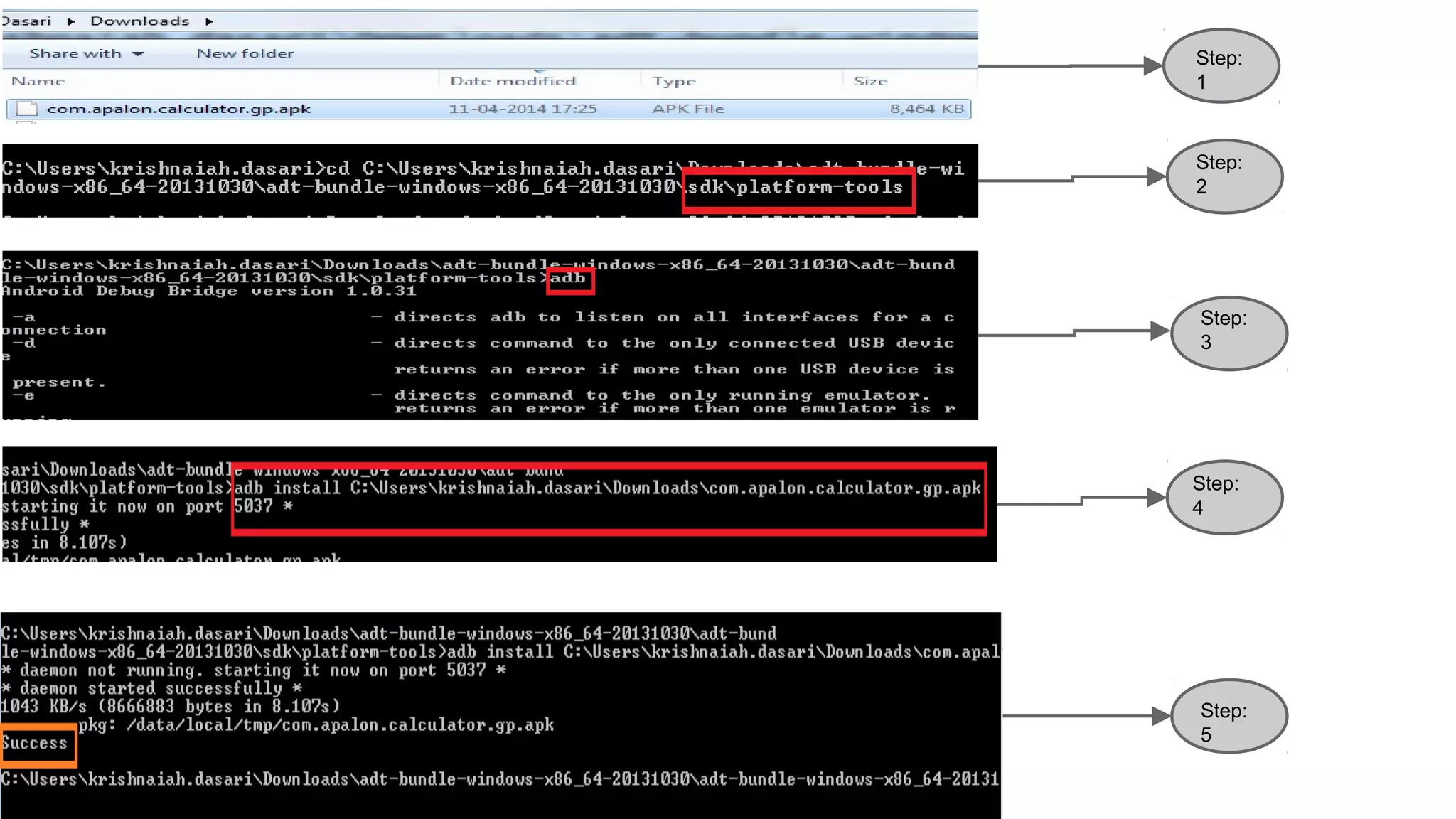 Step:
1
Step:
2
Step:
3
Step:
4
Step:
5
 